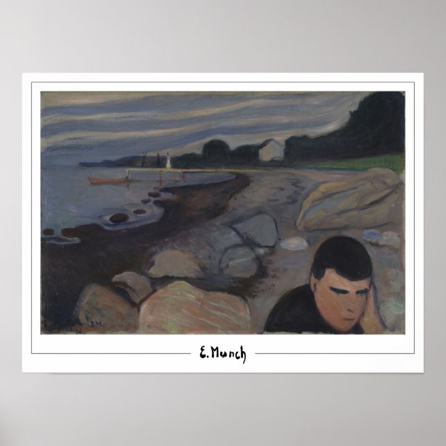 Poster Cartaz de Arte Edvard Munch Zedign #767-3 (Frente)