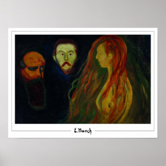 Poster Cartaz de Arte Edvard Munch Zedign #777-3