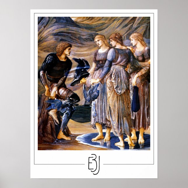 Poster Cartaz de Arte Edward Burne-Jones Zedign #258 (Frente)