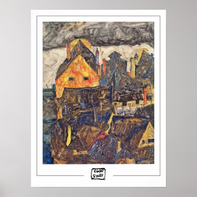 Poster Cartaz de Arte Egon Schiele Zedign #15-2 (Frente)