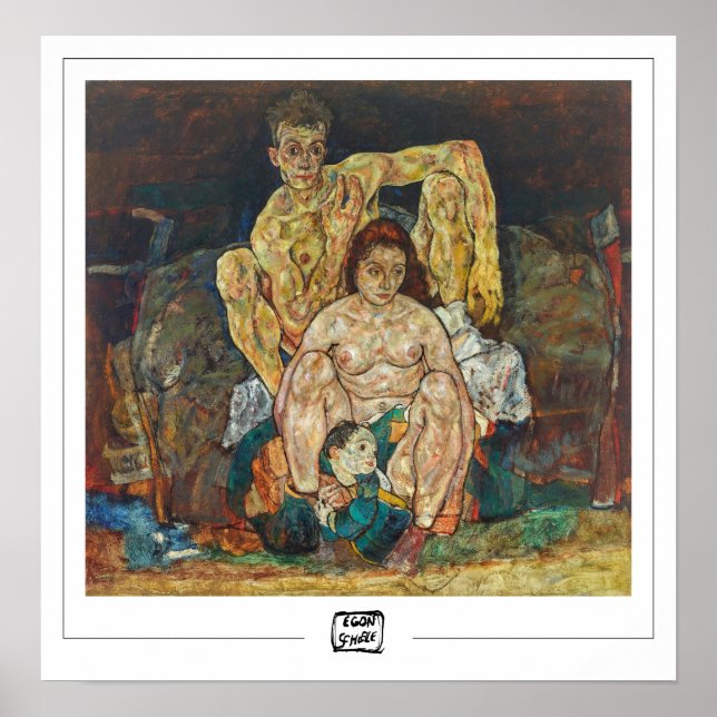 Poster Cartaz de Arte Egon Schiele Zedign #17-2 (Frente)