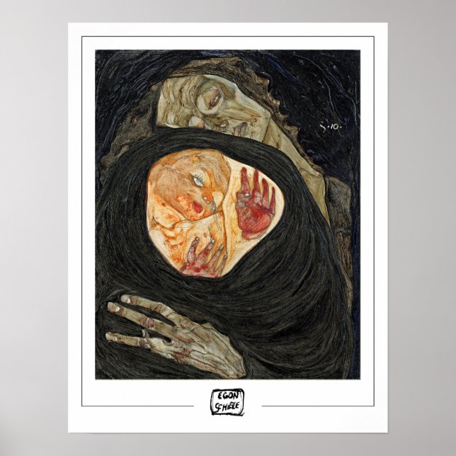 Poster Cartaz de Arte Egon Schiele Zedign #20-2 (Frente)