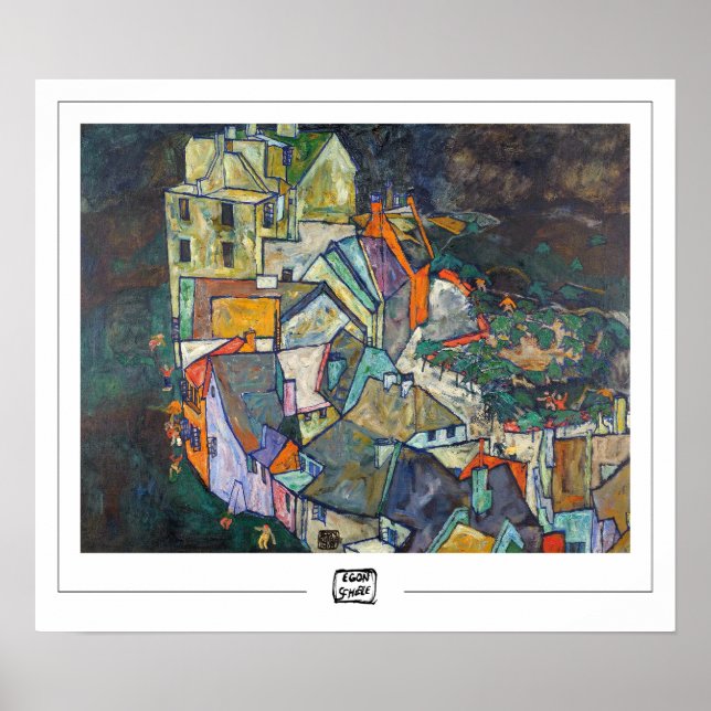 Poster Cartaz de Arte Egon Schiele Zedign #3-3 (Frente)