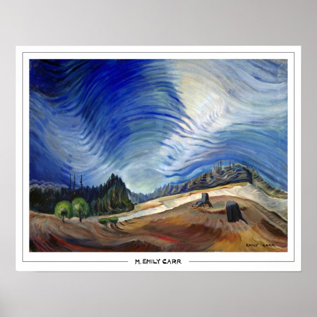 Poster Cartaz de Arte Emily Carr Zedign #137 (Frente)