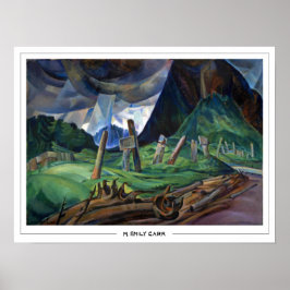 Poster Cartaz de Arte Emily Carr Zedign #329