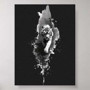 Poster Cartaz de Arte Escura com Tinta de Tigre