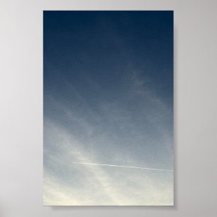 Poster Cartaz de Arte Fotográfico Minimalista do Céu Azul