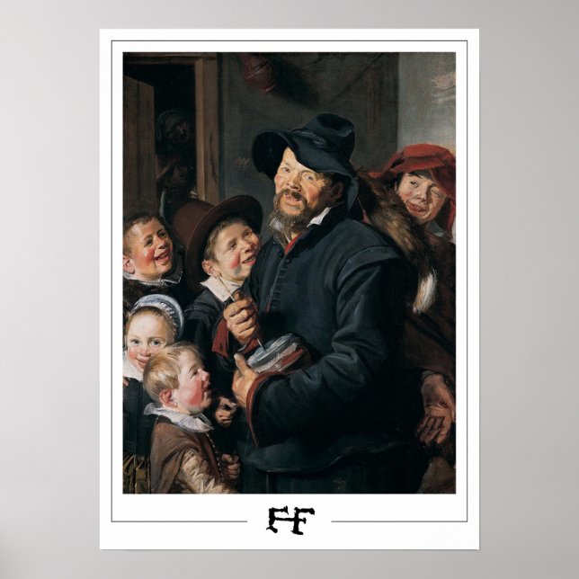 Poster Cartaz de Arte Frans Hals Zedign #6 (Frente)