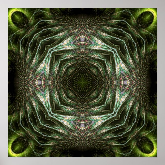 Pôster Cartaz de Arte Geométrica Pendragon (Frente)