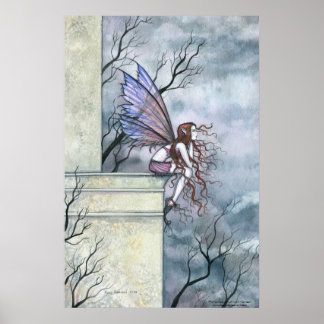 Poster Cartaz de Arte Gótica de Fadas por Molly Harrison