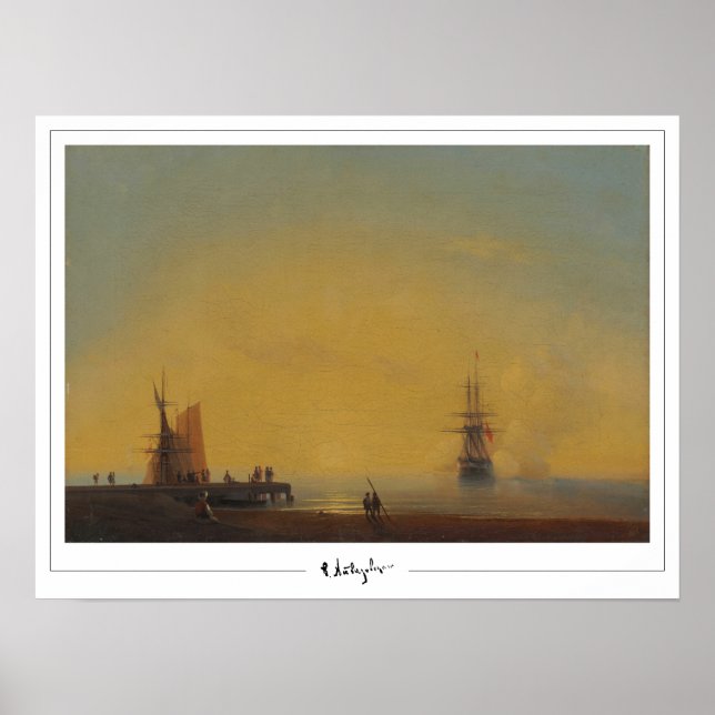 Poster Cartaz de Arte Ivan Aivazovsky Zedign #570 (Frente)