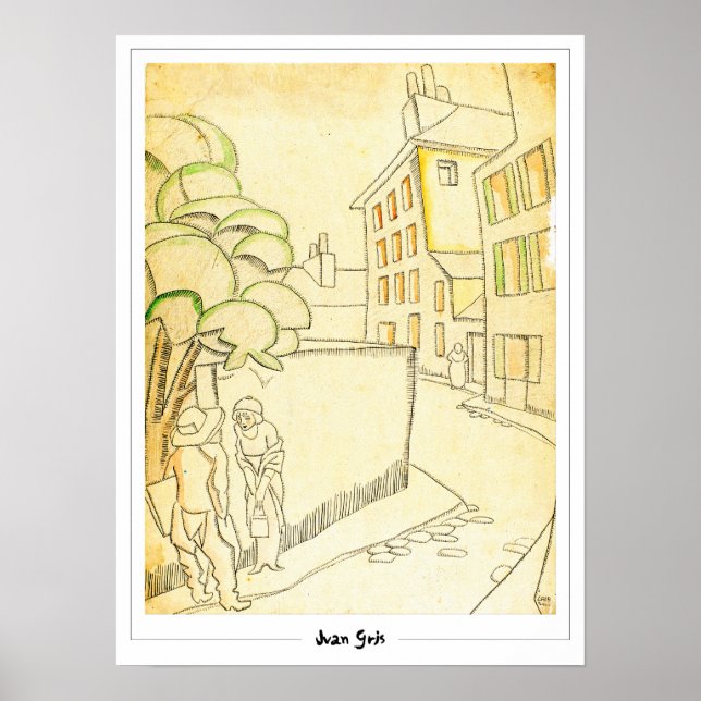Poster Cartaz de Arte Juan Gris Zedign #72 (Frente)