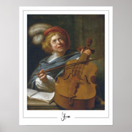 Poster Cartaz de Arte Judith Leyster Zedign #8