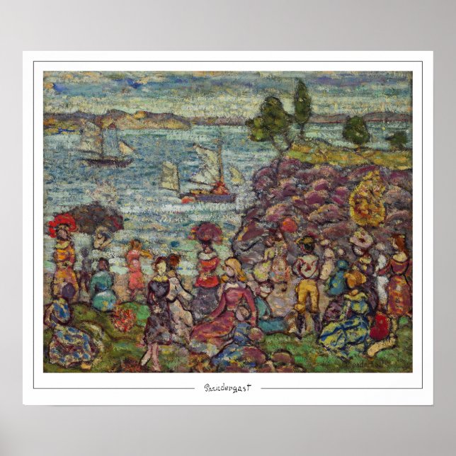 Poster Cartaz de Arte Maurice Prendergast Zedign #573 (Frente)