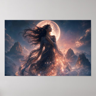Poster Cartaz de Arte Paisagem dos Sonhos Celestiais ao L