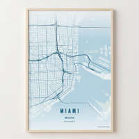Cartaz de Arte para Parede Mapa da Cidade da Flóri