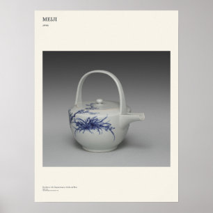 Poster Cartaz de Arte Seifu Yohei Floral Sake Pourer