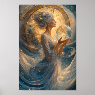 Poster Cartaz de Arte Sonho do Guardião do Tempo Celestia