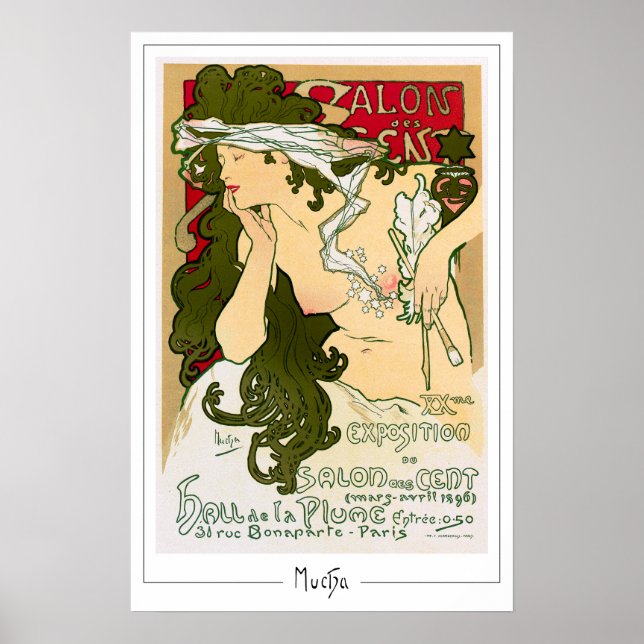 Poster Cartaz de Arte Zedign de Alphonse Mucha #115 (Frente)
