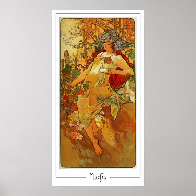 Poster Cartaz de Arte Zedign de Alphonse Mucha #127 (Frente)