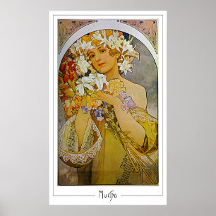 Poster Cartaz de Arte Zedign de Alphonse Mucha #142