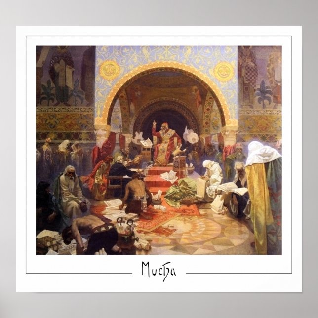 Poster Cartaz de Arte Zedign de Alphonse Mucha #150 (Frente)