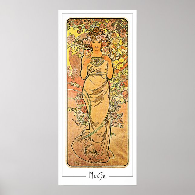 Poster Cartaz de Arte Zedign de Alphonse Mucha #160 (Frente)