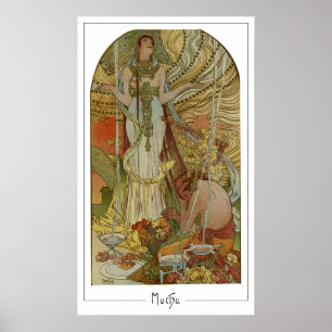 Poster Cartaz de Arte Zedign de Alphonse Mucha #169