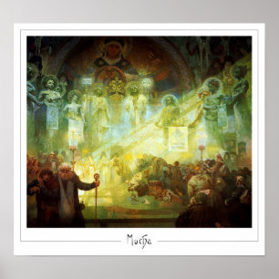 Poster Cartaz de Arte Zedign de Alphonse Mucha #181