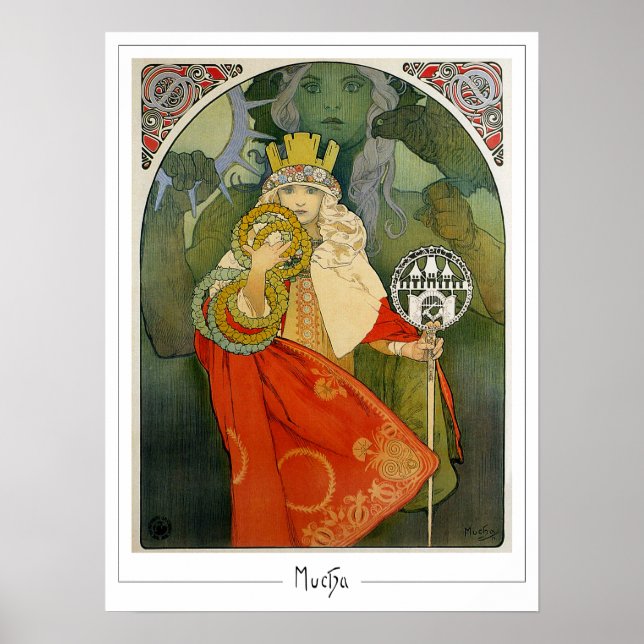 Poster Cartaz de Arte Zedign de Alphonse Mucha #312 (Frente)