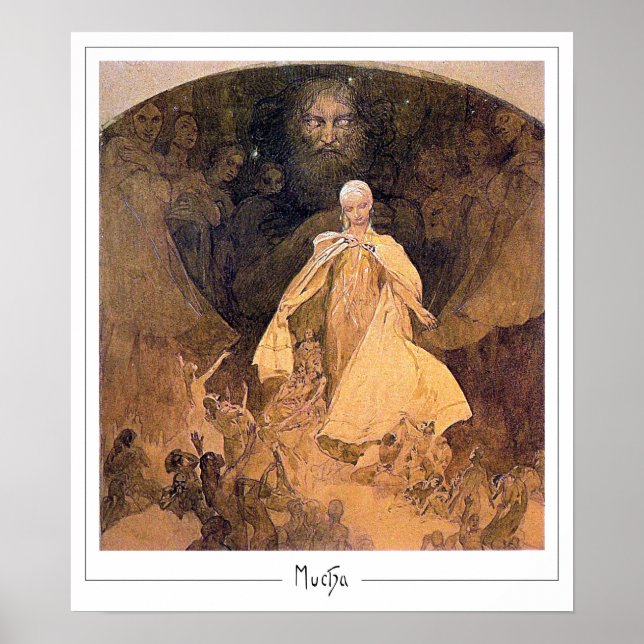 Poster Cartaz de Arte Zedign de Alphonse Mucha #328 (Frente)