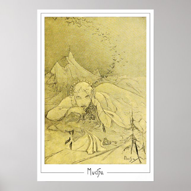 Poster Cartaz de Arte Zedign de Alphonse Mucha #372 (Frente)