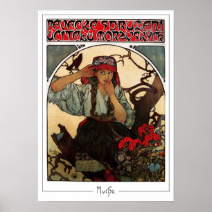 Poster Cartaz de Arte Zedign de Alphonse Mucha #374