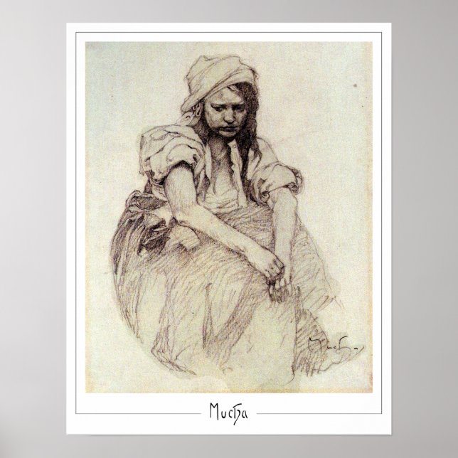 Poster Cartaz de Arte Zedign de Alphonse Mucha #384 (Frente)