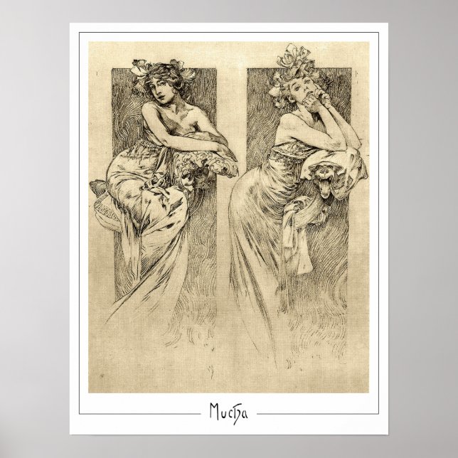 Poster Cartaz de Arte Zedign de Alphonse Mucha #49 (Frente)