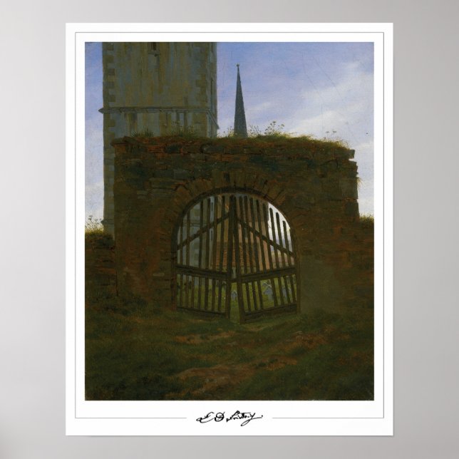 Poster Cartaz de Arte Zedign de Caspar David Friedrich #6 (Frente)