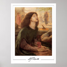 Cartaz de Arte Zedign de Dante Gabriel Rossetti #4