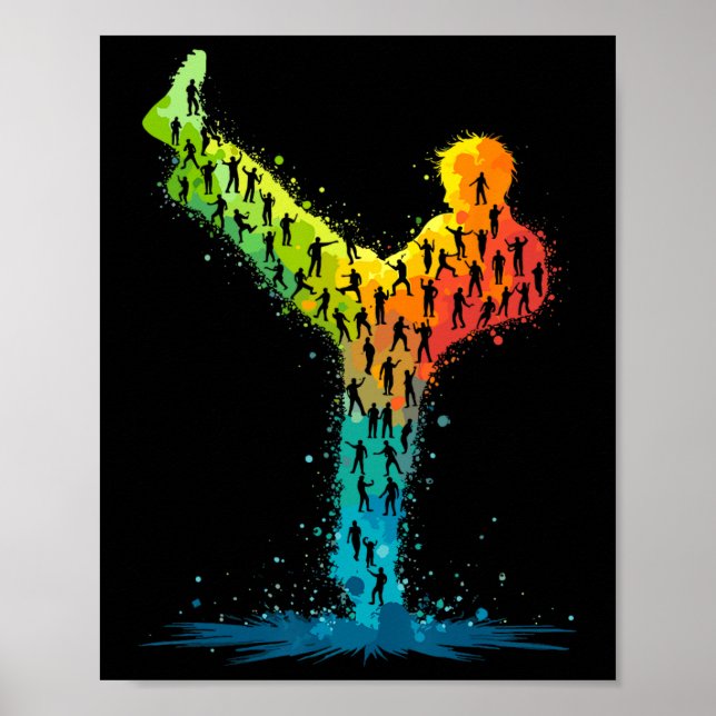 Poster Cartaz de Artes Marciais (Frente)