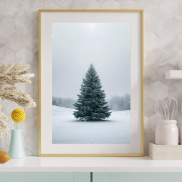 Poster Cartaz de Árvore de Natal Elegante