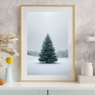 Poster Cartaz de Árvore de Natal Elegante