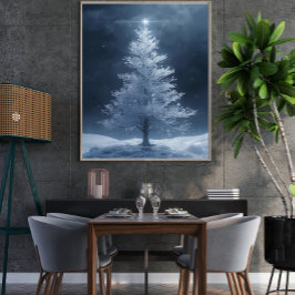Poster Cartaz de Árvore de Natal Festiva