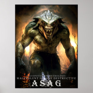 Poster Cartaz de Asag II: Fera Antiga & Criaturas