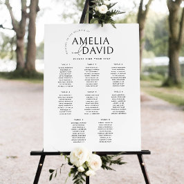 Poster Cartaz de Assentos de Boas-Vindas com 8 Mesas Mode