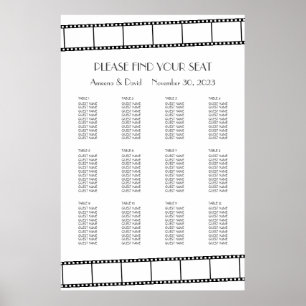 Poster Cartaz de Assentos de Casamento em Faixa de Filme 