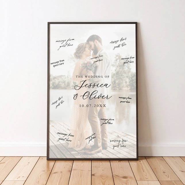 Poster Cartaz de Assinatura de Casamento com Foto (Criador carregado)