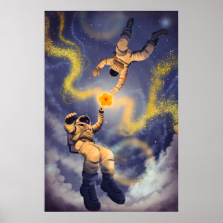 Poster Cartaz de Astronautas e Poeira Estelar