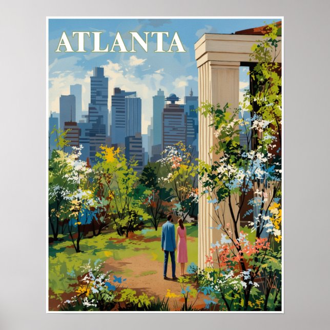 Poster cartaz de Atlanta, Geórgia (Frente)
