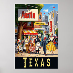 Poster Cartaz de Austin, Texas