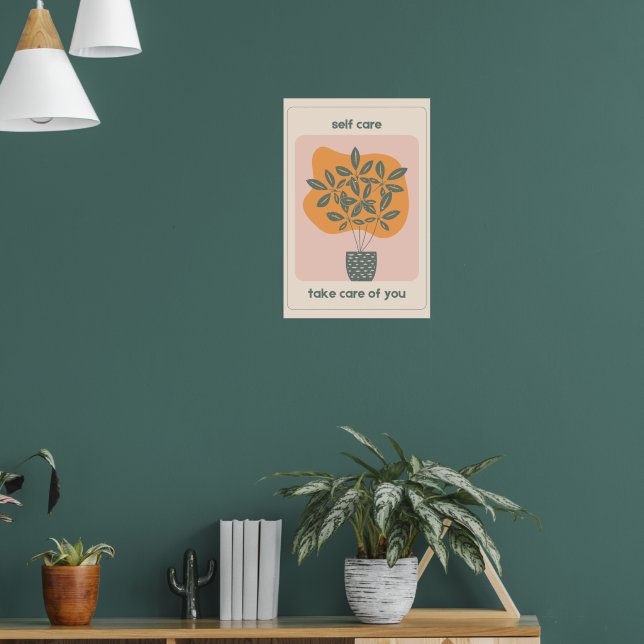 Poster Cartaz de Autocuidado 🌸 (Sala de Estar 1)