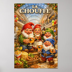 Poster Cartaz de Aventura de Compras de Cerveja Belga